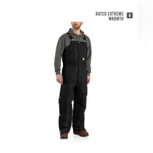 Carhartt Men's Black Insulated Snow Bib